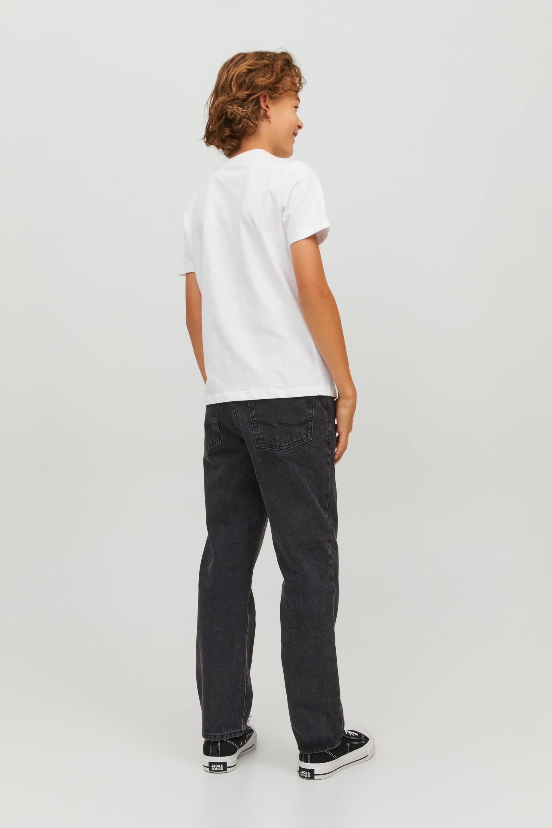 JACK & JONES Black Relaxed Fit Stretch Jeans - Image 2 of 6