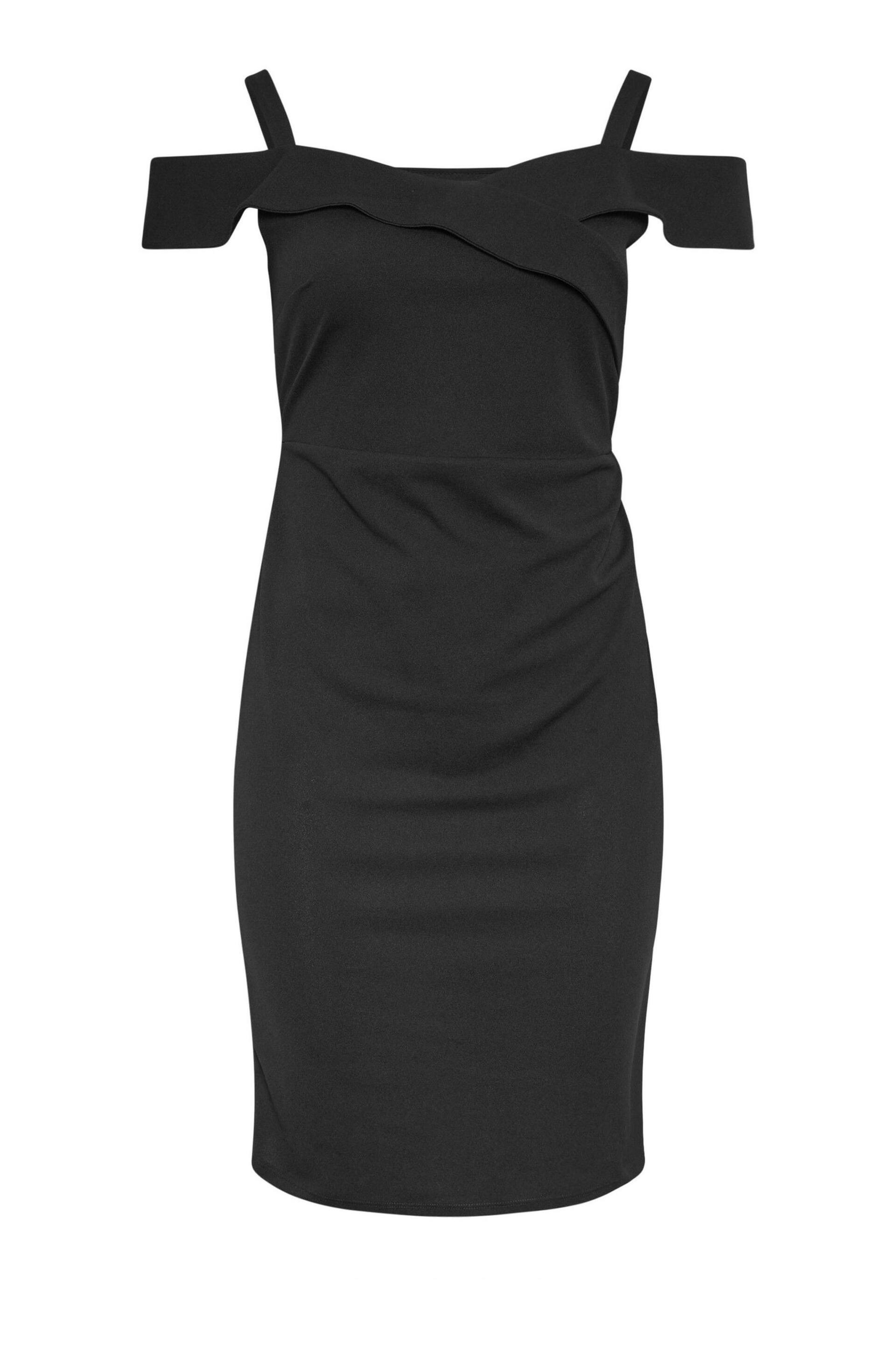 Yours Curve Black Bardot Shift Dress - Image 5 of 5
